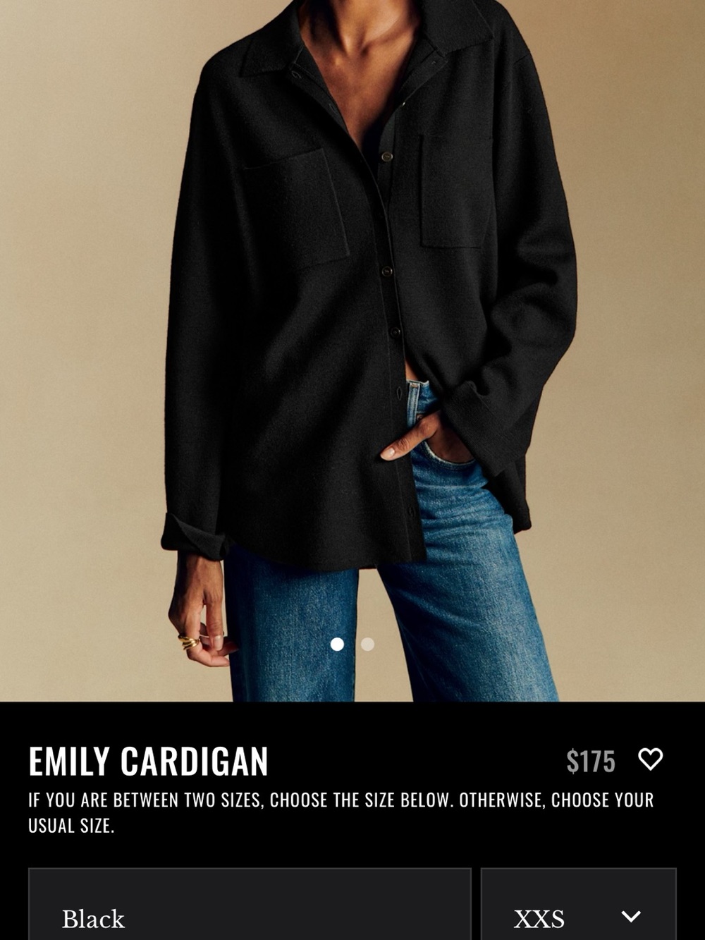 Sézane Emily Cardigan in Bright Rose - Picture 3 of 4